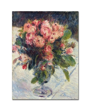 Trademark Global Pierre Auguste Renoir 'moss-roses1890' Canvas Art In Multi