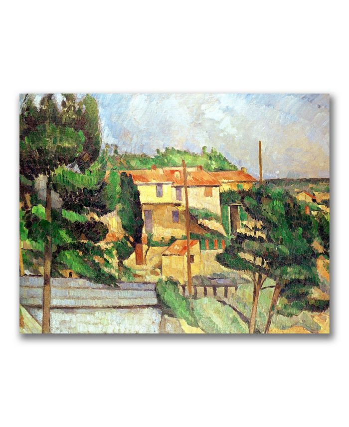 Trademark Global Paul Cezanne 'Viaduct at Estaque' Canvas Art - 47" x ...