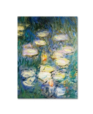 Trademark Global Claude Monet 'water Lilies V 1840-1926' Canvas Art In Multi