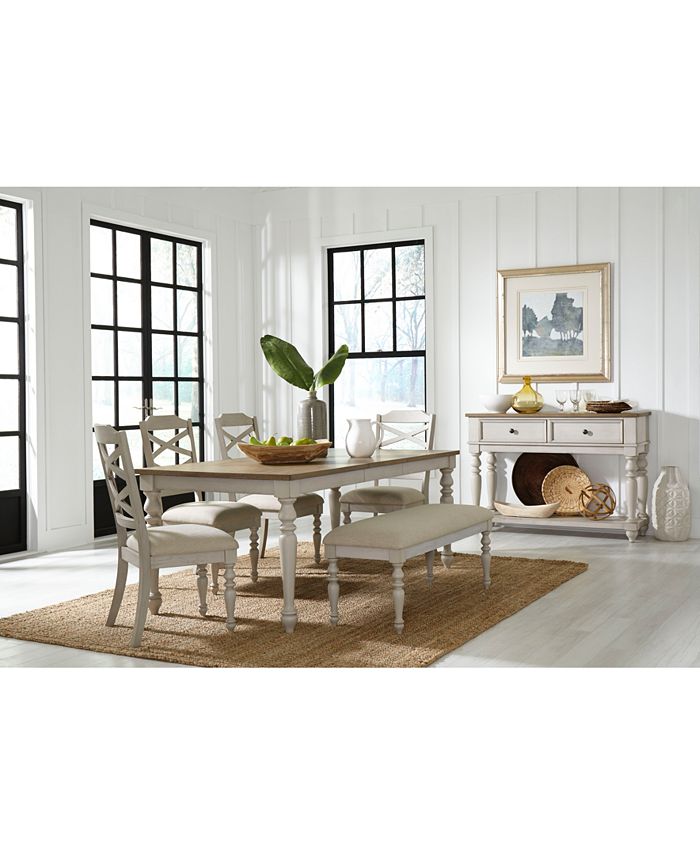 Furniture Larson Light Extendable Dining Table - Macy's