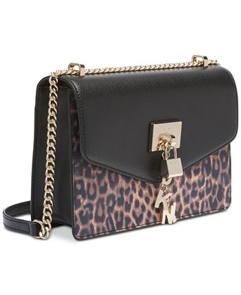 DKNY Elissa Leopard Shoulder Flap Bag, Created for Macy's - Macy's