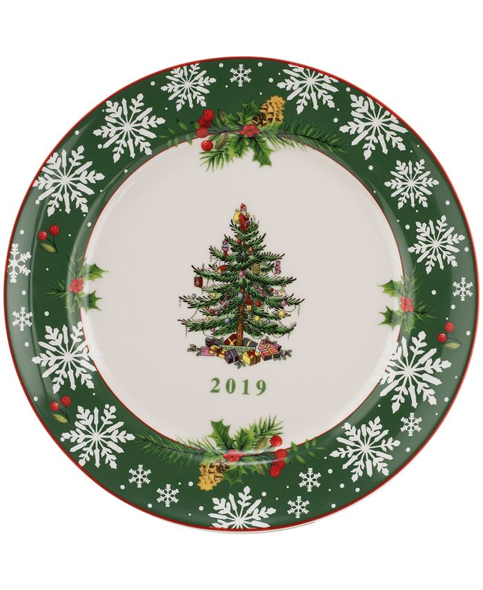 Spode Christmas Tree 2019 Annual Collector's Plate Macy's