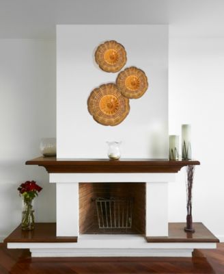 Amber Handover 12" Hand Blown Art Glass Wall D&eacute;cor