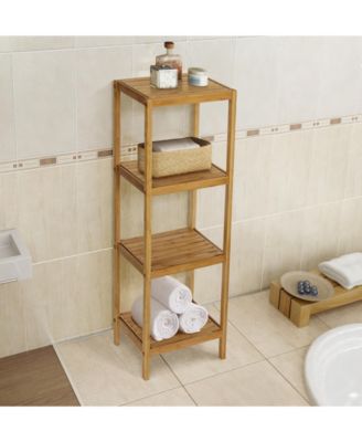 Bamboo Natural Spa 4 Shelf Tower