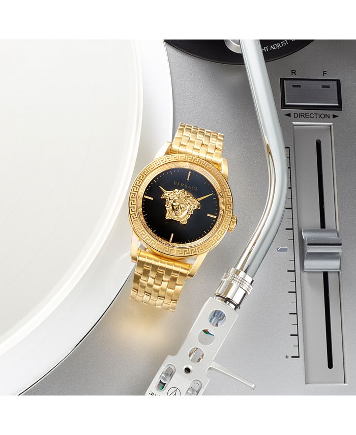 Versace Men's Swiss Palazzo Empire Gold IonPlated Stainless Steel