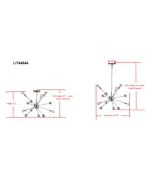 Matrix Sputnik 6 Light 24.75"D Pendant 