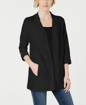 Karen Scott 3/4-Sleeve Cozy Cardigan Created for Macy's