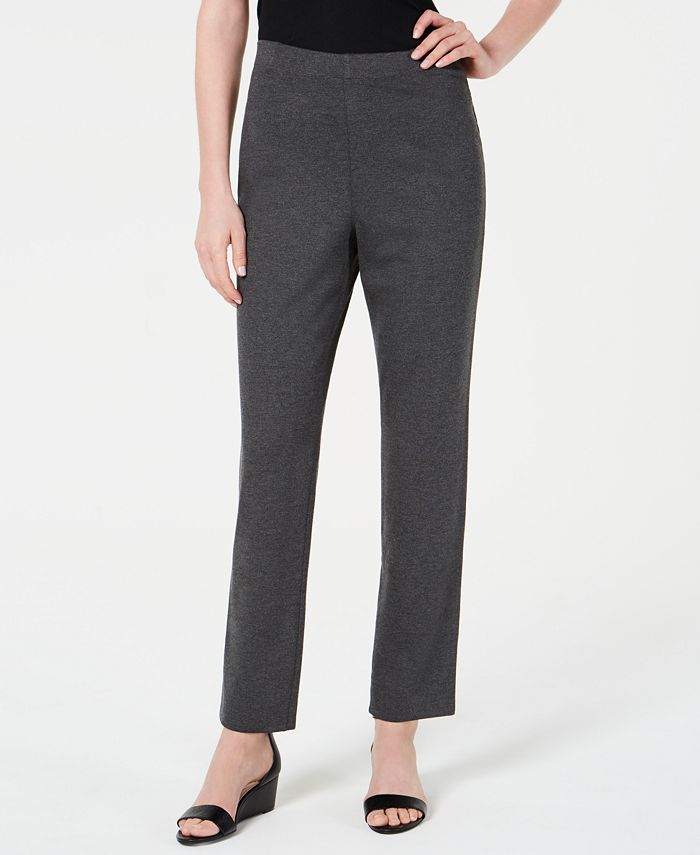 Karen Scott Sport Pull-On Straight-Leg Pants, Created for Macy's - Macy's
