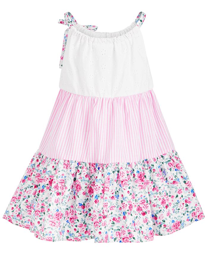 Bonnie Jean Toddler Girls MixedMedia Tiered ALine Dress Macy's