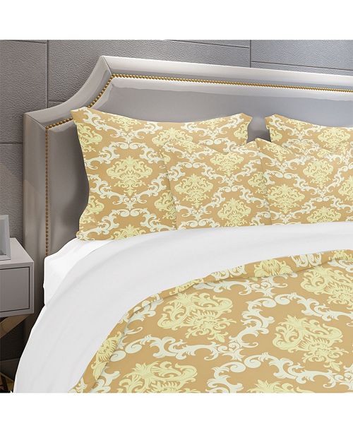 Design Art Designart Floral Pattern Mid Century Modern Duvet