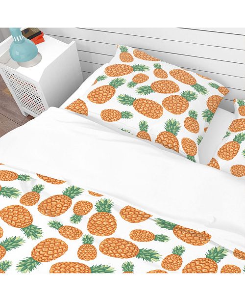 Design Art Designart Pineapples Fruit Pattern Tropical Duvet