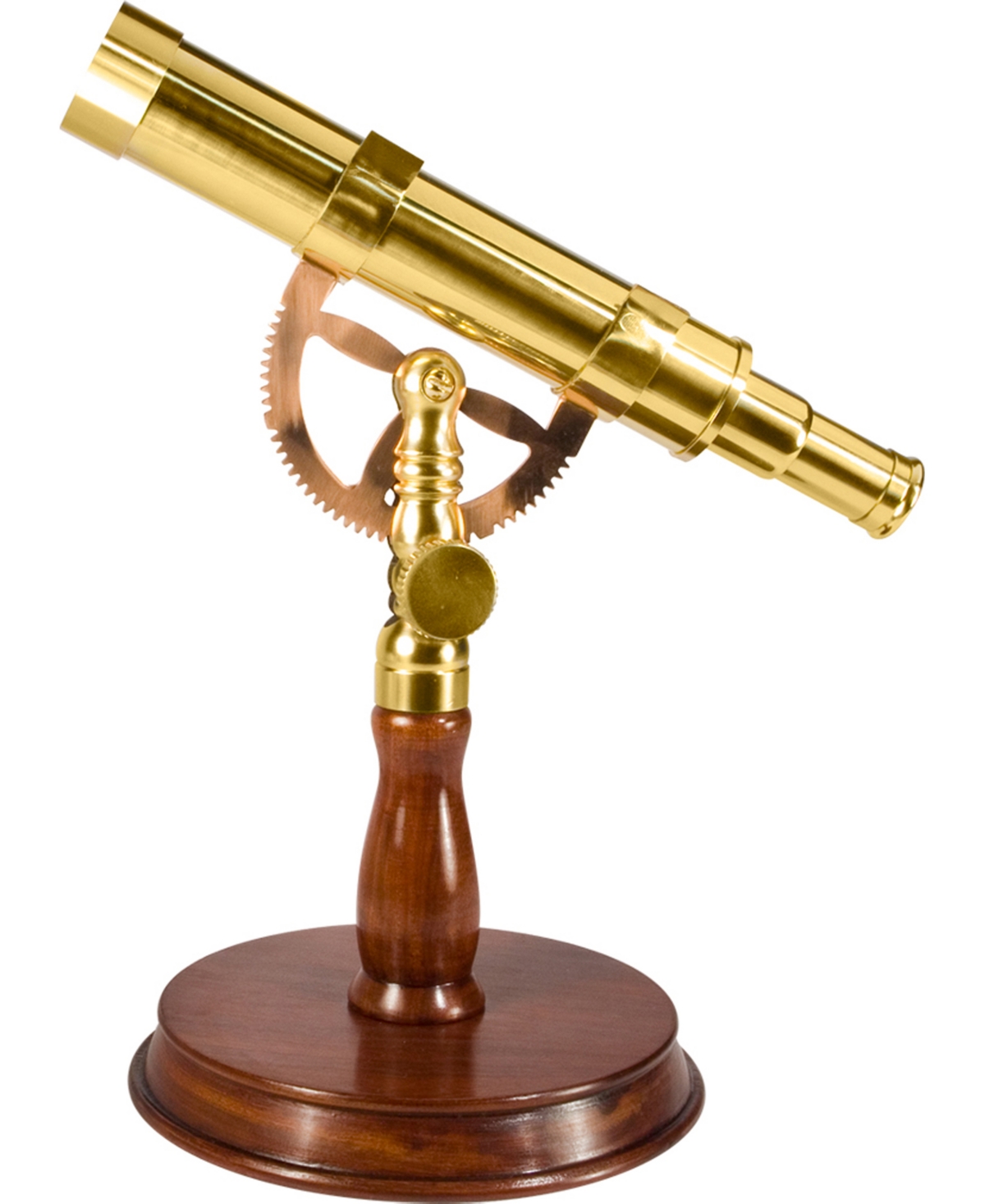 Barska 6x30 Spyscope, Anchormaster With Mahogany Desktop Pedestal In Brass