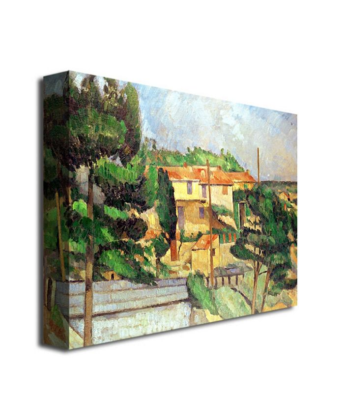 Trademark Global Paul Cezanne 'Viaduct at Estaque' Canvas Art - 47" x ...
