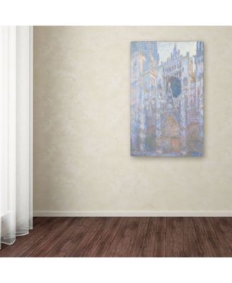 Claude Monet 'Rouen Cathedral West Facade 1894' Canvas Art - 24" x 16"