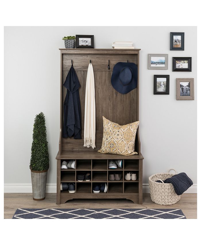 Prepac Hall Tree with Shoe Storage Macy's