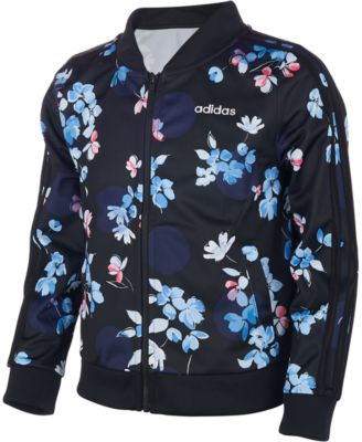 adidas originals firebird rose flower print track top jacket womens