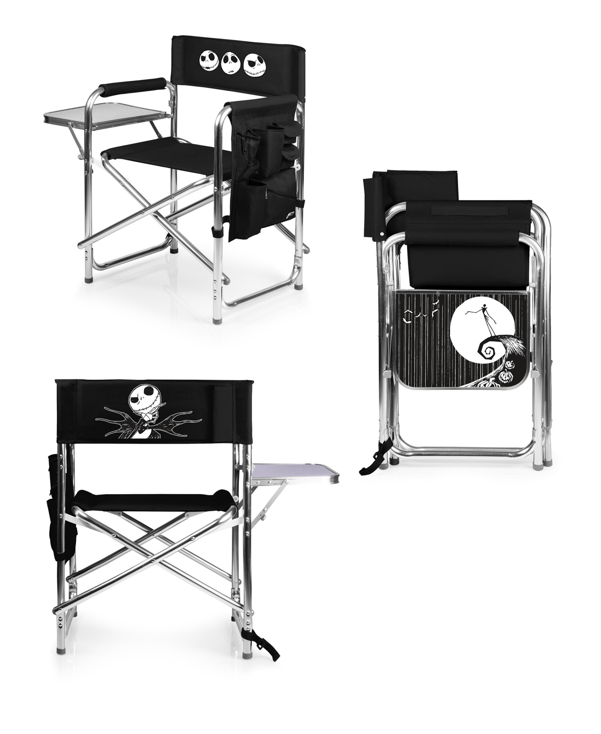 Oniva by Picnic Time Disney's Nightmare Before Chairstmas Sports Chair - Black
