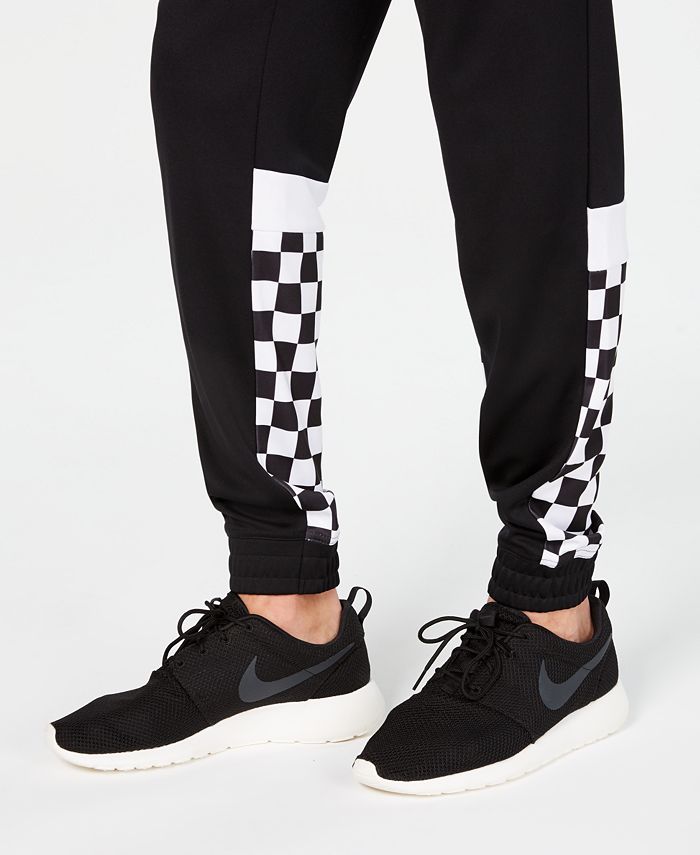 checkerboard joggers