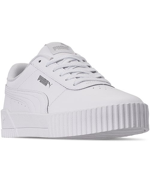Puma Women S Carina Leather Casual Sneakers Reviews Finish