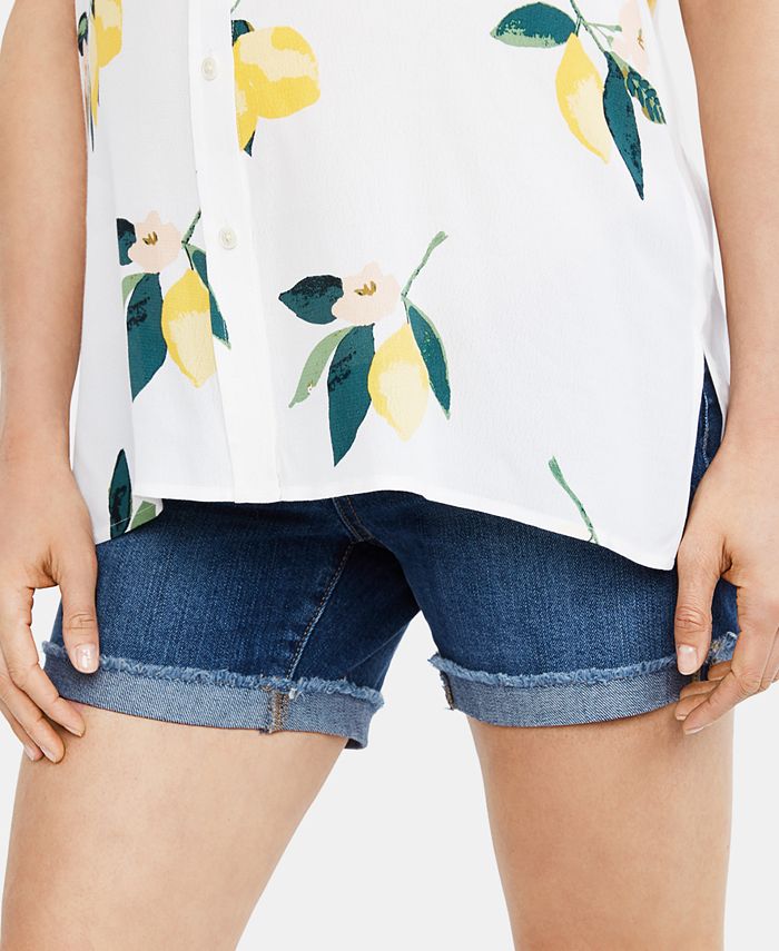 Joe's Jeans Maternity Cuffed Denim Shorts Macy's