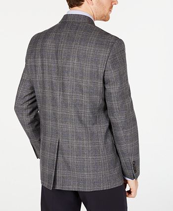 Ralph Lauren Men's Ultraflex Plaid Sport Coat Gray Size 43