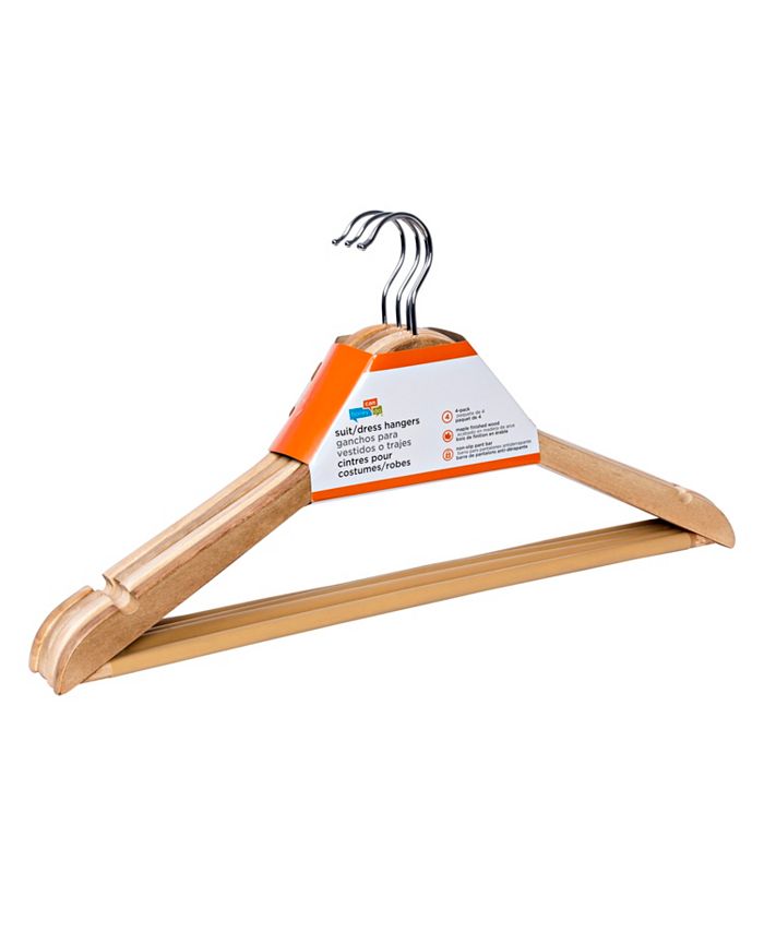 Honey Can Do Suit Hangers, 6 Piece Set Contoured with Locking Bars Macy's