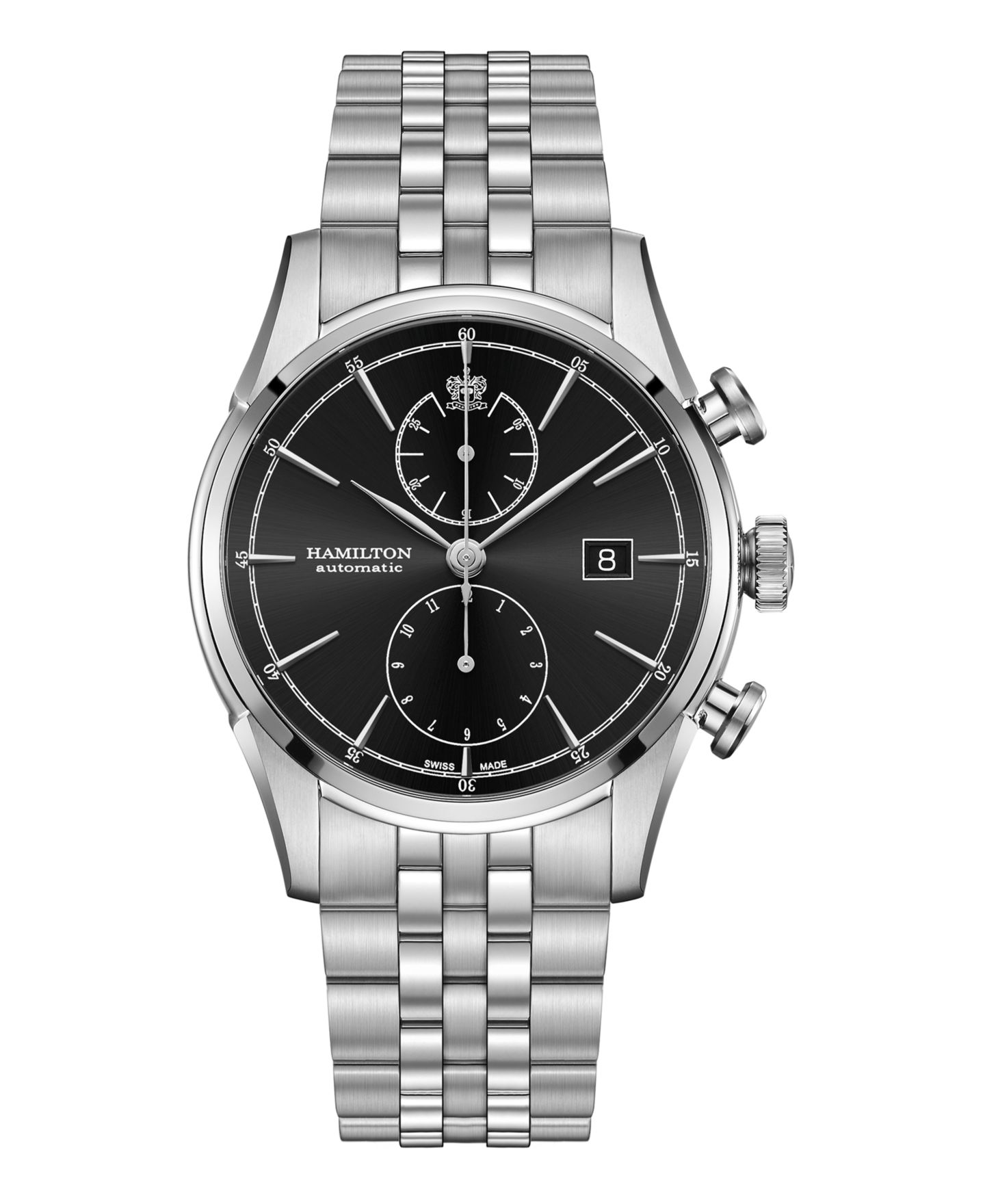Мужские часы Hamilton Swiss Automatic Spirit Of Liberty Stainless Steel Bracelet Watch 42mm — фото 1