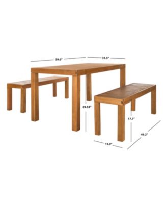 Dario 3pc Outdoor Dining Set