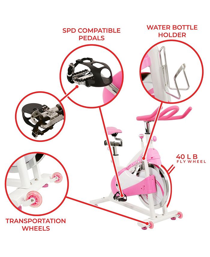 sunny health pink bike