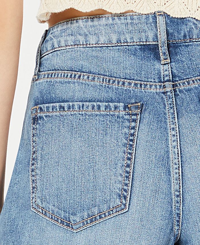 American Rag Juniors' Ripped High-Rise Capri Jeans, Created for Macy's ...