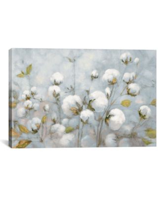 Cotton Field in Blue Gray by Julia Purinton Gallery-Wrapped Canvas Print - 18