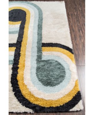 Novogratz Retro Ret-3 Blue 5' x 7'6" Area Rug