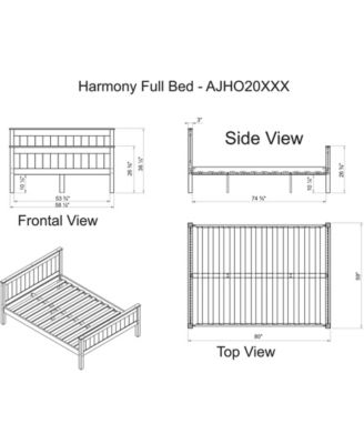 Harmony Full Bed with Storage Drawers