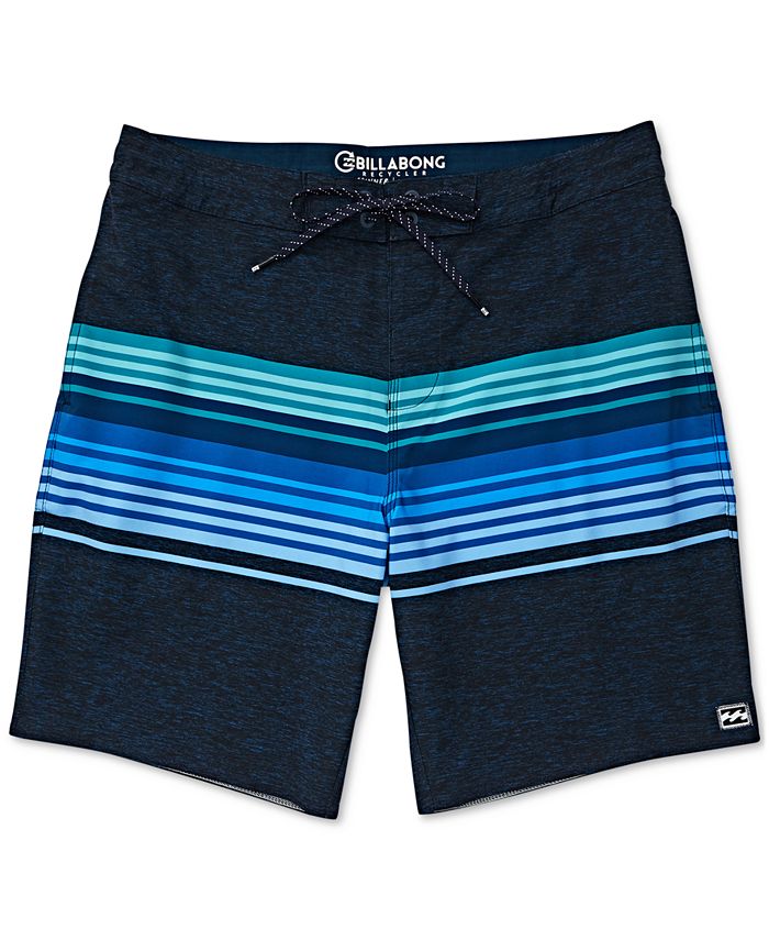 Billabong Men's Spinner Striped 19" Swim Trunks Macy's