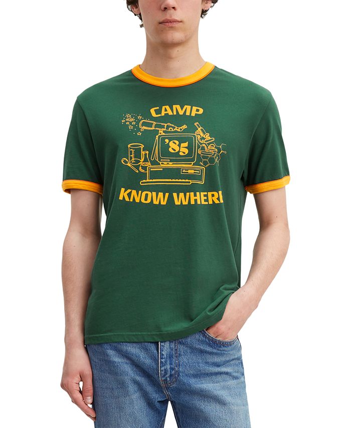 Levi's Stranger Things Men's Camp Know Where Graphic T-Shirt & Reviews - T- Shirts - Men - Macy's