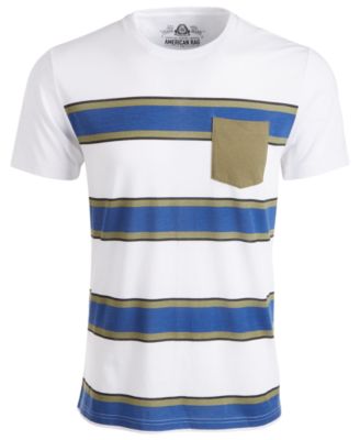 American Rag - Men's Striped Pocket T-Shirt
