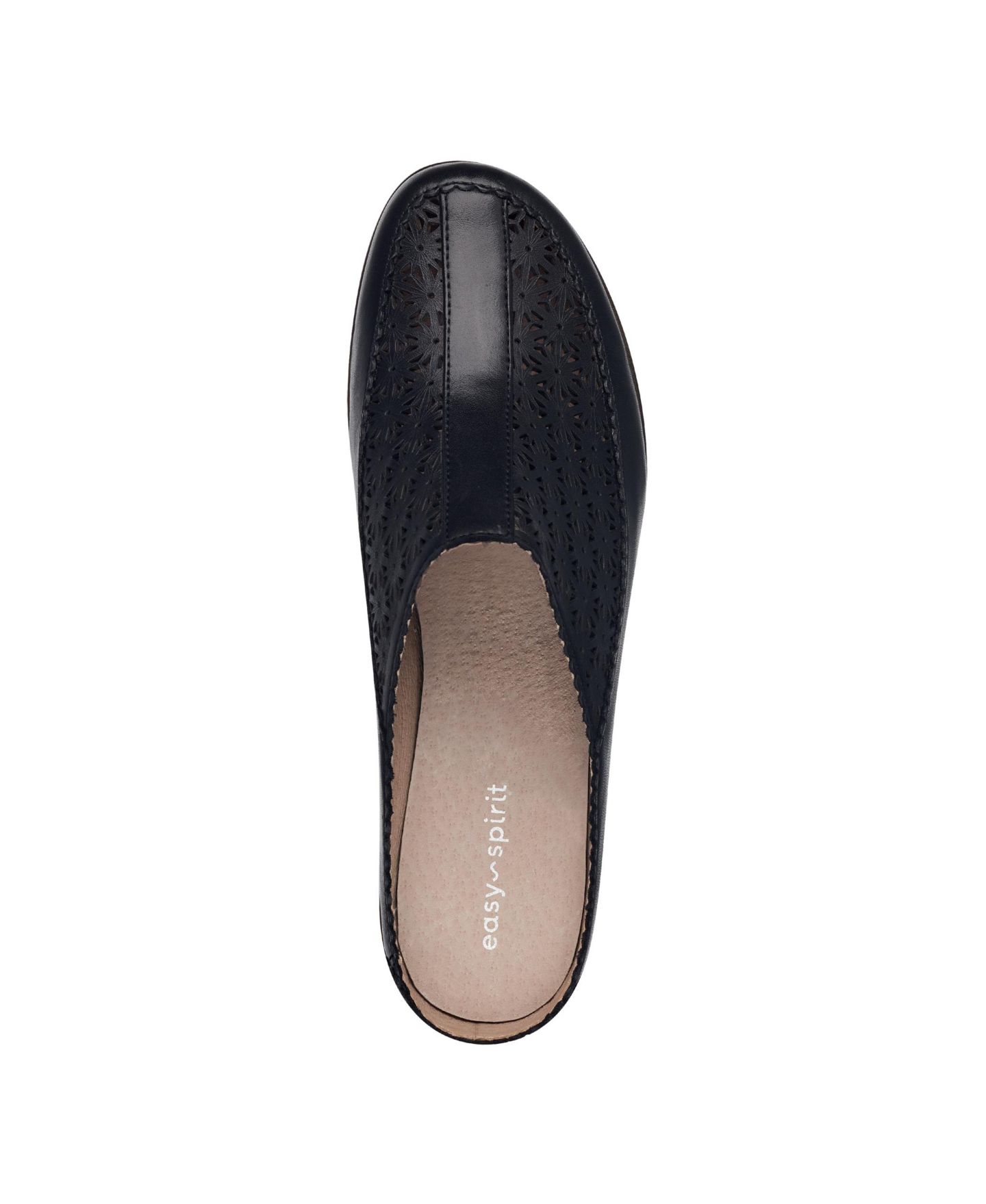 Женские сабо Easy Spirit Dusk Block Heel Mules, цвет: Чёрный кожаный — фото 4