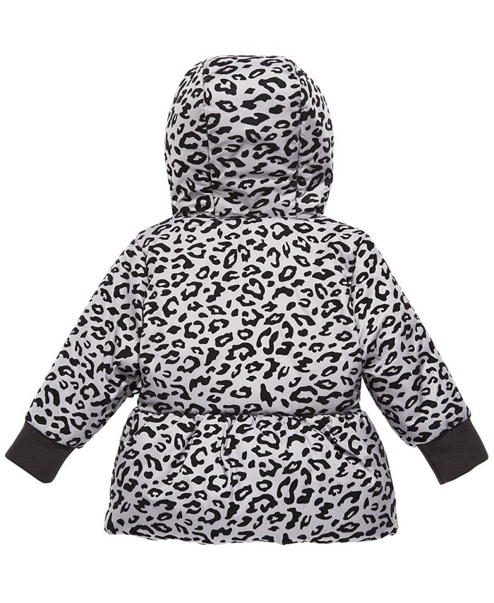 S Rothschild & CO Baby Girls Leopard-Print Hooded Jacket & Mittens - Macy's