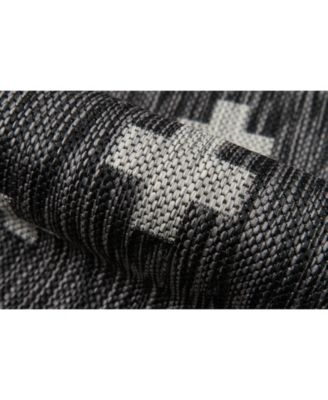 Novogratz Villa Vi-01 Charcoal 6'7" x 9'6" Outdoor Area Rug