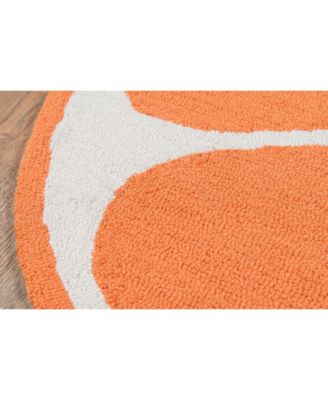 Novogratz Cucina Cna-1 Orange 3' x 3' Round Area Rug