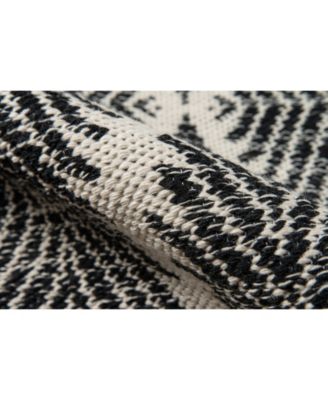 River Riv-1 Machine-Washable Beacon Black Area Rug Collection