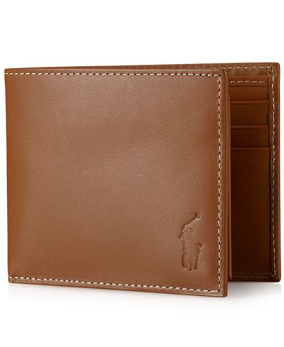 Polo Ralph Lauren Men&#39;s Wallet, Burnished Passcase - Accessories & Wallets - Men - Macy&#39;s