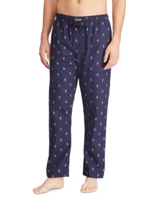 polo ralph lauren men's lightweight cotton logo pajama pants