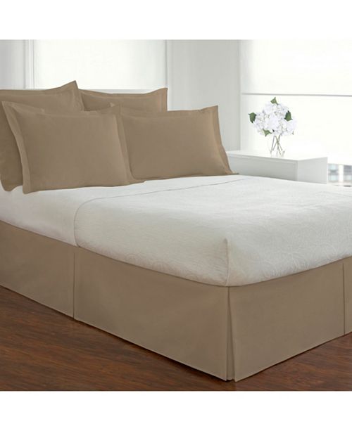 Fresh Ideas Poplin Tailored Queen Bed Skirt & Reviews Sheets