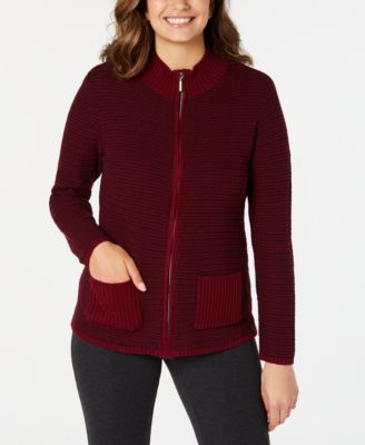 zipper front sweaters