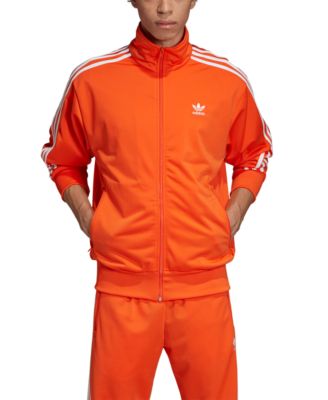 orange adidas suit