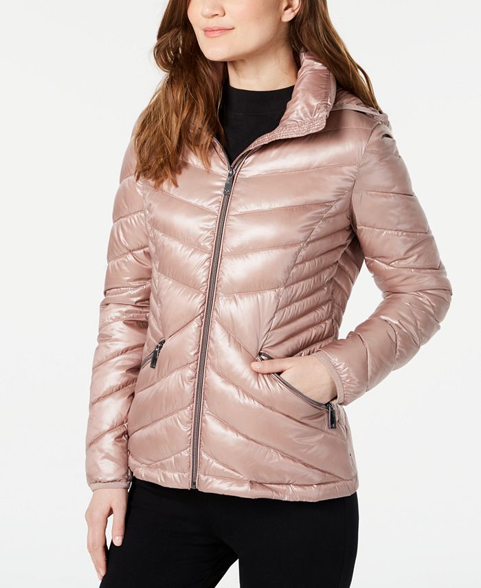 Calvin Klein Chevron Packable Down Puffer Coat, Created for Macy's &  Reviews - Coats & Jackets - Women - Macy's