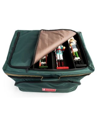 Christmas Ornament Storage Box with Top Pocket