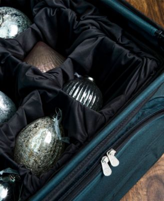 Christmas Ornament Storage Box with Adjustable Dividers