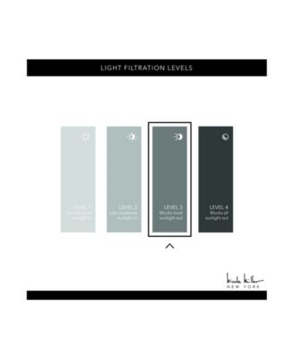 Treillage Woven Blackout Hidden Tab Top 52" X 96" Curtain Panel Pair